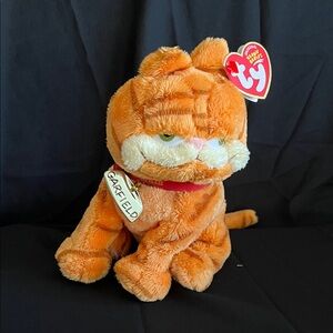 Ty Orange and White Garfield Plush